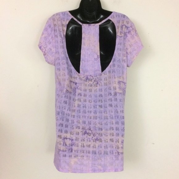 NEW Earth Yoga T-Back Lavender Tee XXL - Picture 4 of 7